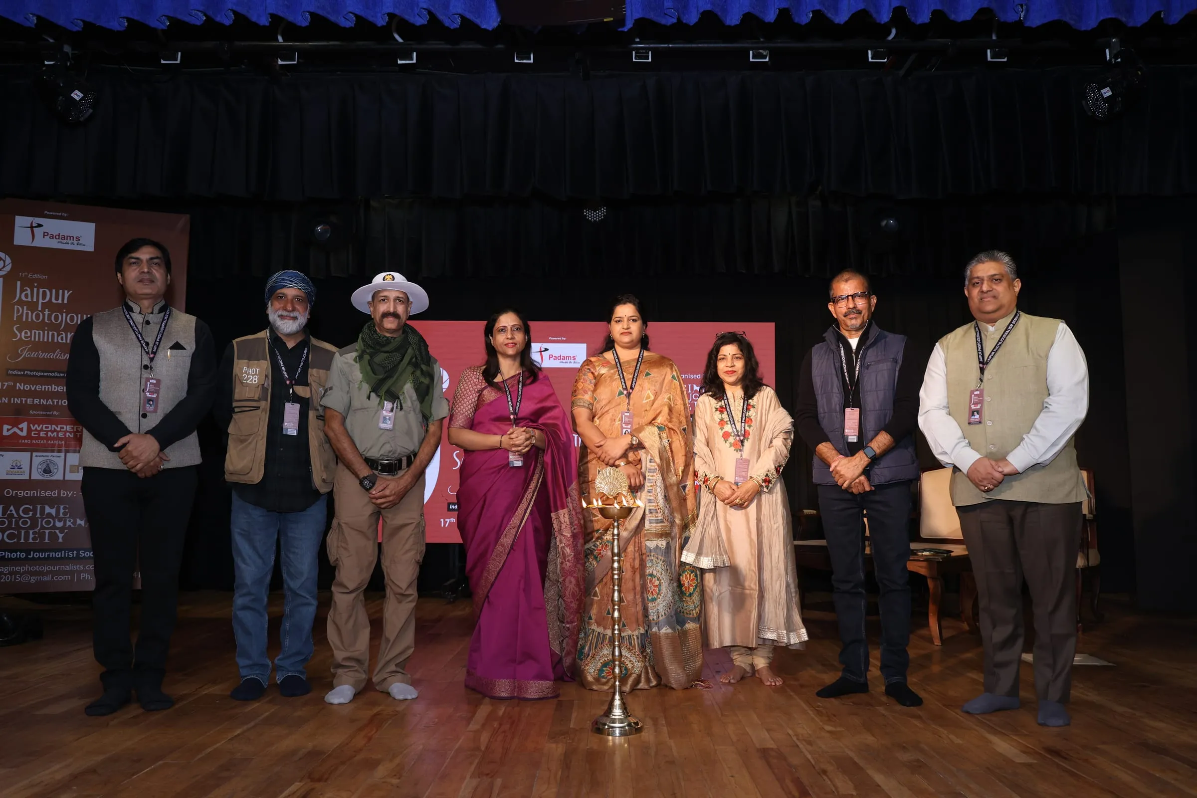 Photojournalists and attendees at the Jaipur Photojournalism Seminar